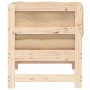 Sofá esquinero con cojines madera maciza de pino
