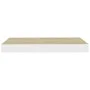 MDF oak and white floating wall shelf 50x23x3.8 cm by vidaXL, Shelves and shelves - Ref: Foro24-326573, Price: 19,54 €, Disco...