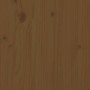 Taburetes de jardín con cojines 2 uds madera pino marrón miel