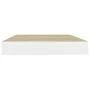Floating wall shelves 4 pcs MDF oak and white 50x23x3.8 cm by vidaXL, Shelves and shelves - Ref: Foro24-326575, Price: 47,43 ...