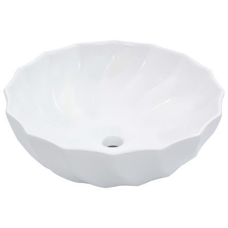 Lavabo 46x17 cm cerámica blanco en Lavabos | Comprar online en Foro24