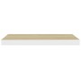 Floating wall shelf 2 pcs MDF oak and white 60x23.5x3.8 cm by vidaXL, Shelves and shelves - Ref: Foro24-326577, Price: 29,77 ...