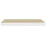 Floating wall shelf 2 pcs MDF oak and white 60x23.5x3.8 cm by vidaXL, Shelves and shelves - Ref: Foro24-326578, Price: 56,86 ...