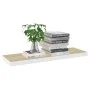 MDF oak and white floating wall shelf 80x23.5x3.8 cm by vidaXL, Shelves and shelves - Ref: Foro24-326580, Price: 38,08 €, Dis...