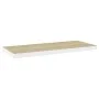MDF oak and white floating wall shelf 80x23.5x3.8 cm by vidaXL, Shelves and shelves - Ref: Foro24-326580, Price: 38,08 €, Dis...
