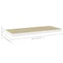Schwebendes Wandregal aus MDF-Eiche und Weiß, 80 x 23,5 x 3,8 cm von vidaXL, Regale und Regale - Ref: Foro24-326580, Preis: 3...