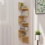 Oak engineered wood wall corner shelf 19x19x123cm by vidaXL, Shelves and shelves - Ref: Foro24-326834, Price: 38,91 €, Discou...