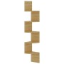 Oak engineered wood wall corner shelf 19x19x123cm by vidaXL, Shelves and shelves - Ref: Foro24-326834, Price: 37,33 €, Discou...