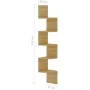 Oak engineered wood wall corner shelf 19x19x123cm by vidaXL, Shelves and shelves - Ref: Foro24-326834, Price: 38,91 €, Discou...