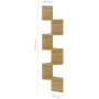 Wand-Eckregal aus Eichenholzwerkstoff, 19 x 19 x 123 cm von vidaXL, Regale und Regale - Ref: Foro24-326834, Preis: 39,71 €, R...