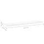 MDF oak and white floating wall shelf 120x23.5x3.8 cm by vidaXL, Shelves and shelves - Ref: Foro24-326585, Price: 31,41 €, Di...