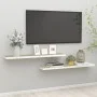 Schwebendes Wandregal 2 Stück MDF Eiche und Weiß 120x23,5x3,8 cm von vidaXL, Regale und Regale - Ref: Foro24-326586, Preis: 4...