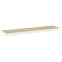 Schwebendes Wandregal 2 Stück MDF Eiche und Weiß 120x23,5x3,8 cm von vidaXL, Regale und Regale - Ref: Foro24-326586, Preis: 4...