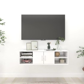 Plywood white wall shelf 102x30x29 cm by vidaXL, Shelves and shelves - Ref: Foro24-806256, Price: 65,56 €, Discount: %