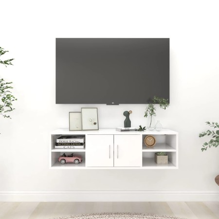 Plywood white wall shelf 102x30x29 cm by vidaXL, Shelves and shelves - Ref: Foro24-806256, Price: 65,56 €, Discount: %