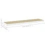 Schwebendes Wandregal 2 Stück MDF Eiche und Weiß 120x23,5x3,8 cm von vidaXL, Regale und Regale - Ref: Foro24-326586, Preis: 4...