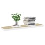 Schwebendes Wandregal, 4 Stück, MDF-Eiche und Weiß, 120 x 23,5 x 3,8 cm von vidaXL, Regale und Regale - Ref: Foro24-326587, P...