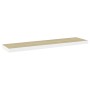 Floating wall shelf 4 pcs MDF oak and white 120x23.5x3.8 cm by vidaXL, Shelves and shelves - Ref: Foro24-326587, Price: 74,95...