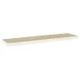 Floating wall shelf 4 pcs MDF oak and white 120x23.5x3.8 cm by vidaXL, Shelves and shelves - Ref: Foro24-326587, Price: 74,12...