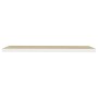 Estante flotante pared 4 uds MDF roble y blanco 120x23,5x3,8 cm