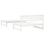 Juego de muebles de jardín 2 piezas madera maciza pino blanco