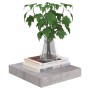 Floating wall shelf 2 pcs concrete gray MDF 23x23.5x3.8 cm by vidaXL, Shelves and shelves - Ref: Foro24-326589, Price: 24,94 ...