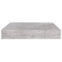 Schwebendes Wandregal 2 Stück betongraues MDF 23x23,5x3,8 cm von vidaXL, Regale und Regale - Ref: Foro24-326589, Preis: 24,94...
