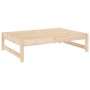 Taburete de jardín madera maciza de pino 120x80 cm