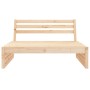 Sofá central de jardín madera maciza de pino 120x80 cm