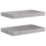 Schwebende Wandregale 2 Stück MDF betongrau 40x23x3,8cm von vidaXL, Regale und Regale - Ref: Foro24-326592, Preis: 26,81 €, R...