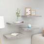 Estantes flotantes de pared 4 uds gris MDF 40x23x3,8 cm de vidaXL, Estantes y estanterías - Ref: Foro24-326593, Precio: 43,48...