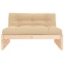 Sofá central madera maciza de pino 120x80 cm