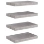 Estantes flotantes de pared 4 uds gris MDF 40x23x3,8 cm de vidaXL, Estantes y estanterías - Ref: Foro24-326593, Precio: 43,48...