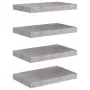 Floating wall shelves 4 pcs gray MDF 40x23x3.8 cm by vidaXL, Shelves and shelves - Ref: Foro24-326593, Price: 42,71 €, Discou...