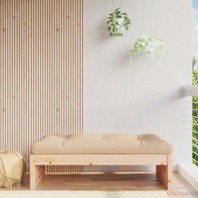 Taburete de jardín madera maciza de pino 120x80 cm Taburete de jardín madera maciza de pino 120x80 cm