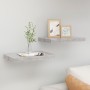 Floating wall shelves 2 units MDF gray concrete 50x23x3.8 cm by vidaXL, Shelves and shelves - Ref: Foro24-326595, Price: 25,8...