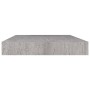 Floating wall shelves 2 units MDF gray concrete 50x23x3.8 cm by vidaXL, Shelves and shelves - Ref: Foro24-326595, Price: 25,8...