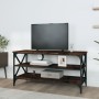 Mueble para TV madera contrachapada roble ahumado 100x40x50 cm