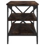 Mueble para TV madera contrachapada roble ahumado 100x40x50 cm