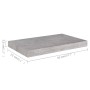 Floating wall shelves 2 units MDF gray concrete 50x23x3.8 cm by vidaXL, Shelves and shelves - Ref: Foro24-326595, Price: 25,8...