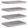 Schwebende Wandregale 4 Stück betongraues MDF 50x23x3,8 cm von vidaXL, Regale und Regale - Ref: Foro24-326596, Preis: 57,12 €...