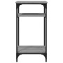 Mesa auxiliar madera contrachapada gris Sonoma 40x30x75 cm
