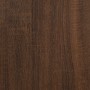 Mesa auxiliar madera contrachapada marrón roble 40x30x60 cm