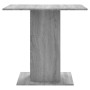 Mesa de comedor madera contrachapada gris Sonoma 80x80x75 cm