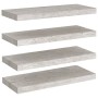 Schwebende Wandregale 4 Stück MDF betongrau 60x23,5x3,8 cm von vidaXL, Regale und Regale - Ref: Foro24-326599, Preis: 61,30 €...