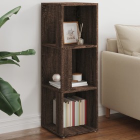 Mueble esquina madera contrachapada marrón roble 33x33x100 cm Mueble esquina madera contrachapada marrón roble 33x33x100 cm