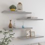 Schwebende Wandregale 4 Stück MDF betongrau 80x23,5x3,8 cm von vidaXL, Regale und Regale - Ref: Foro24-326602, Preis: 65,69 €...