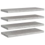 Schwebende Wandregale 4 Stück MDF betongrau 80x23,5x3,8 cm von vidaXL, Regale und Regale - Ref: Foro24-326602, Preis: 65,69 €...