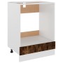Mueble para horno "Riga" roble ahumado 60x46x81,5 cm madera de