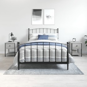 Mesitas noche 2 uds madera ingeniería gris Sonoma 34x35,5x45 cm Mesitas noche 2 uds madera ingeniería gris Sonoma 34x35,5x45 cm